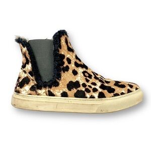 MOU Leopard Print Pony Hair Eskimo Chelsea Sneaker Size 36 (GUC)